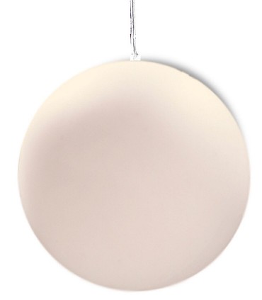 Lámpara Colgante Exterior Bola Blanca Avoriaz IP44 ø50cm E27 1399 Mantra