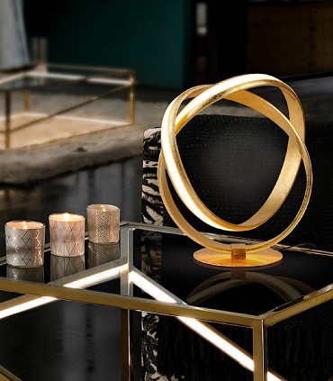Lámpara de mesa LAZAS pan de oro - Schuller