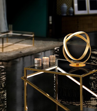 Lámpara de mesa LAZAS pan de oro - Schuller