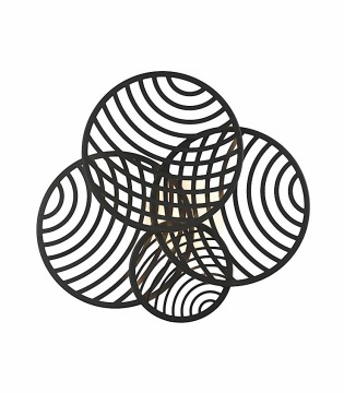 Plafón Collage Negro 60W 3000K 4500lm 7230 Mantra