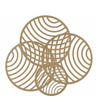 Plafón Collage Oro 60W 3000K 4500lm 7231 Mantra