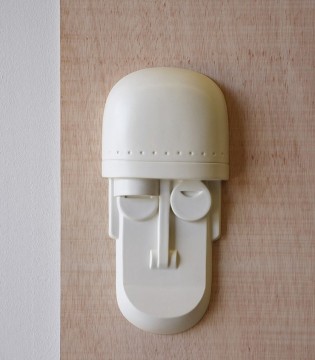 Máscara de pared de cerámica blanca mate N1 - VP Interiorismo