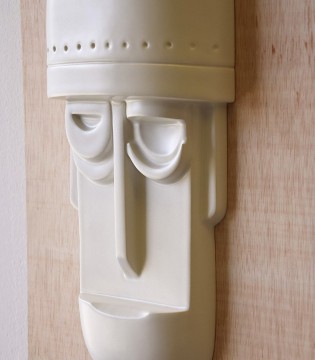 Máscara de pared cerámica blanca mate N2 - VP Interiorismo 2