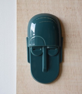 Máscara de pared de cerámica verde brillo N1 - VP Interiorismo