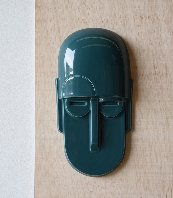 Máscara de pared verde brillo 4