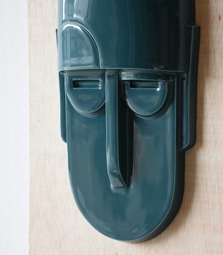 Máscara de pared de cerámica verde brillo N1 - VP Interiorismo 2