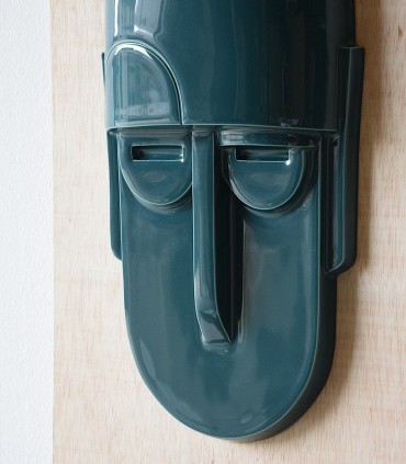 Máscara de pared de cerámica verde brillo N1 - VP Interiorismo