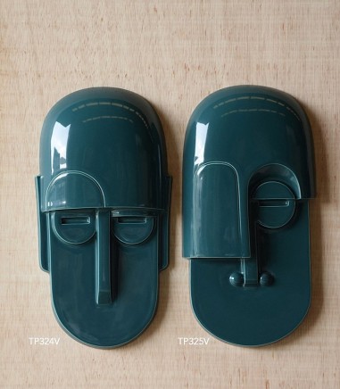 Máscaras de pared de cerámica verde brillo - VP Interiorismo