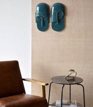 Máscara de pared verde... 2