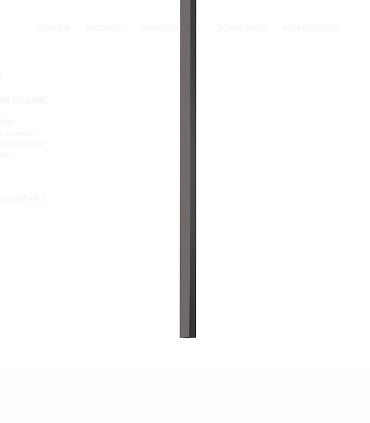 Colgante largo cuadrado ULTRATHIN negro
