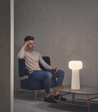Lámpara de mesa Faro Blanco 1 Luz E27 7248 - Mantra 2