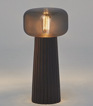 Lámpara de mesa Faro negro 1 Luz E27 7249 - Mantra