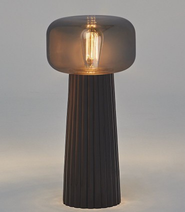 Lámpara de mesa Faro negro 1 Luz E27 7249 - Mantra