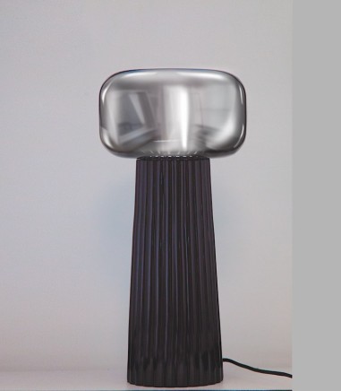 Lámpara de mesa Faro negro 1 Luz E27 7249 - Mantra