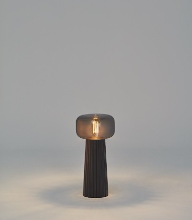 Lámpara de mesa Faro negro 1 Luz E27 7249 - Mantra