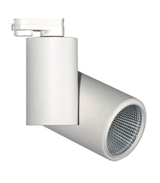 Foco de carril Trifásico Blanco 20W PRO CRI97 YLD para iluminación técnica