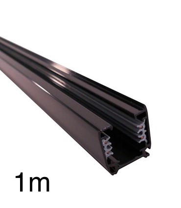 Carril YLD Trifásico 1 Metro Negro