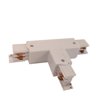Conector T Carril Trifásico YLD Blanco