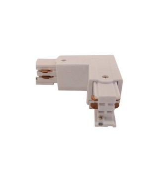 Conector L Carril Trifásico YLD Blanco