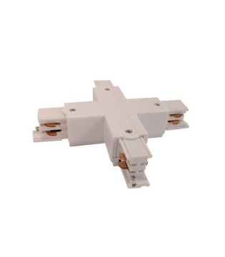 Conector X Carril Trifásico YLD Blanco