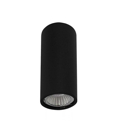 Plafón Tubo 1 Luz para GU10 14cm NegroYLD