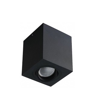 Foco de superficie Orientable CUBO 90mm NEGRO GU10 NC1464-SQ95-FBK - YLD