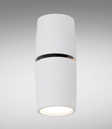 Foco Superficie Bombilla GU10 Redondo Blanco  YLD - NC1801-M